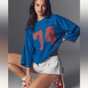 Pilcro 3/4 Sleeve Varsity tshirt.  EUC, SIZE XL